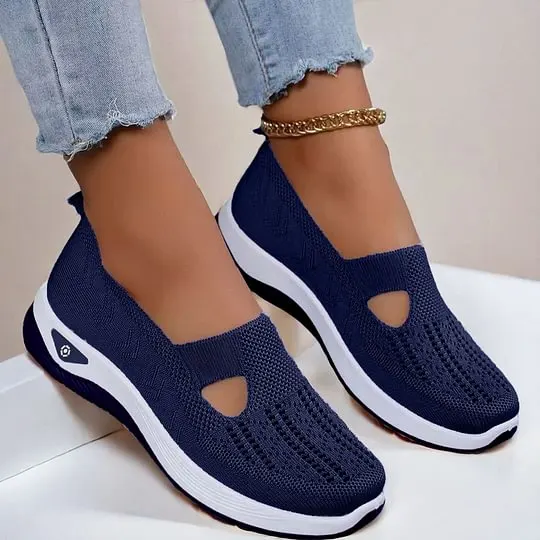 Zapatillas Comfort Transpirables Antideslizantes en color azul marino