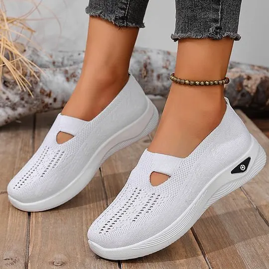 Zapatillas Comfort Transpirables Antideslizantes en color blanco