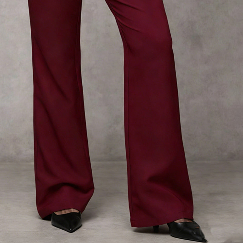 Pantalón de Traje Acampanado de Tiro Alto – imagen 6